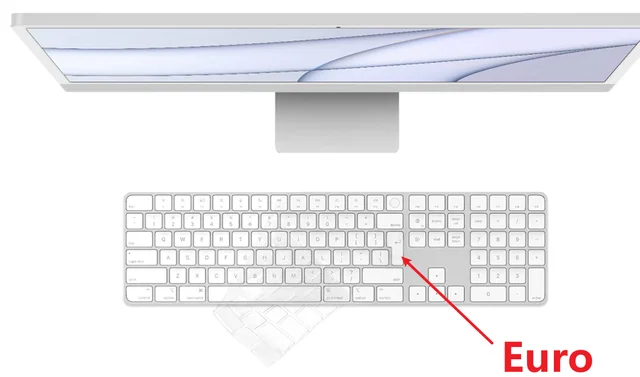 Чехол для клавиатуры из ТПУ Apple iMac 2021 24 дюйма чип M1 волшебная Клавиатура США ЕС