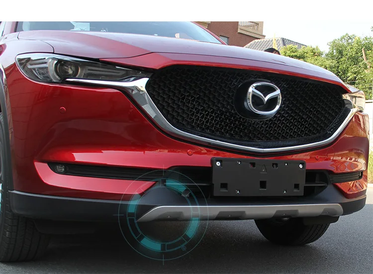 

High-quality stainless steel Front And Rear Bumper Skid Protector Plate Cover For Mazda Cx-5 2017 2018 2019 Car Styling 2pcs/set
