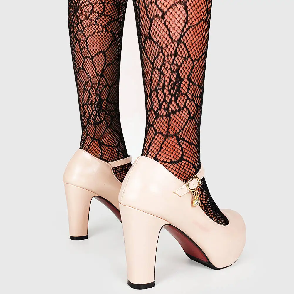 

DORATASIA 2021 New Arrival Women Solid Platform Buckle High Heel Shoes Office Lady Mature Fashion Pumps Women Pumps