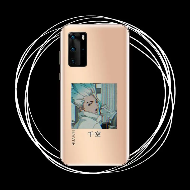 

Dr.STONE Comics Animal Comics Phone Case Transparent for Huawei P honor 8 10i 20 30 40 smart 2019