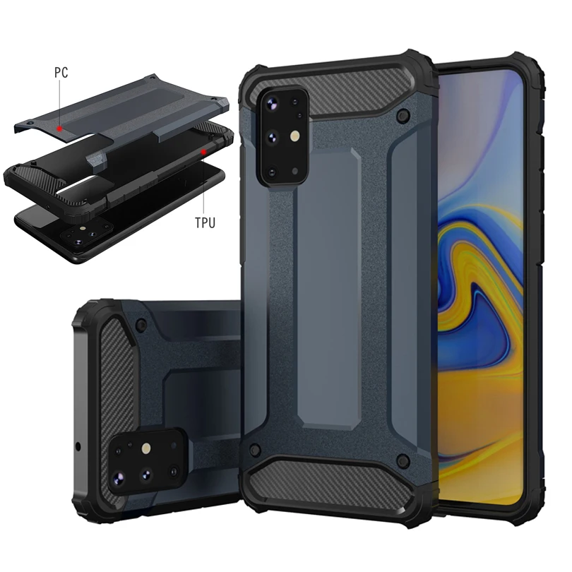 Гибридный чехол для телефона 2 в 1 противоударный Samsung Galaxy A01 A21 A51 A71 A81 A91 A50S A40 A30S A20E