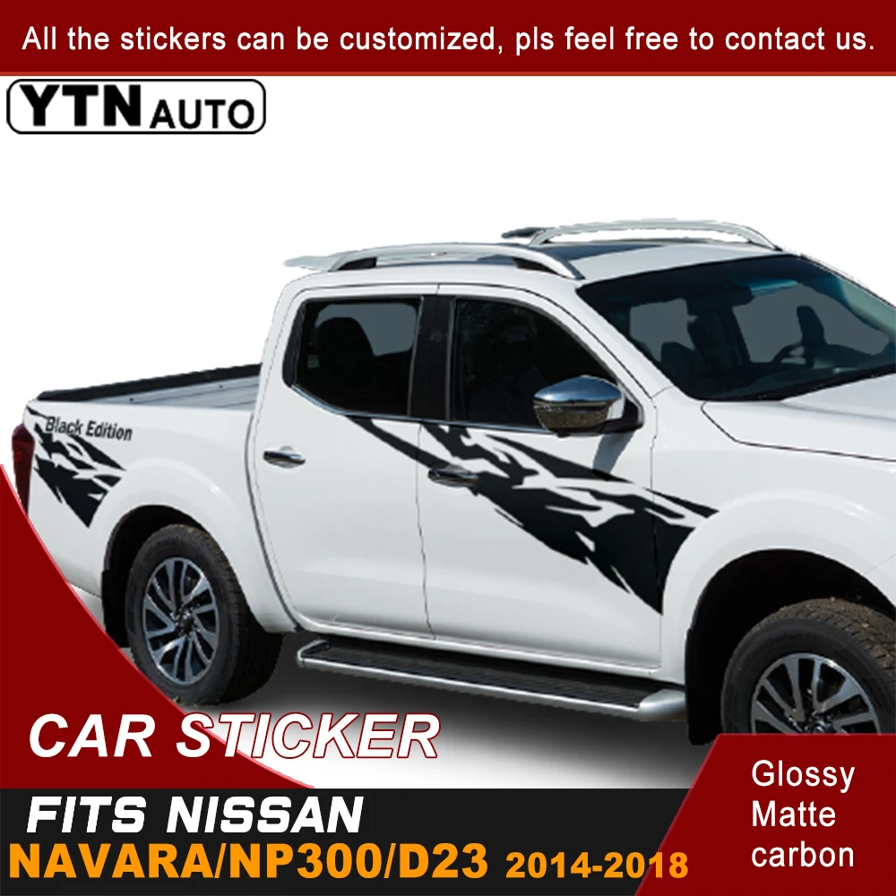 

Car Stickers For Nissan Navara Np300 D23 2014-2020 Car Side Body Sticker Decal Mud Splash Vinyl Graphic Car Sticker Customs