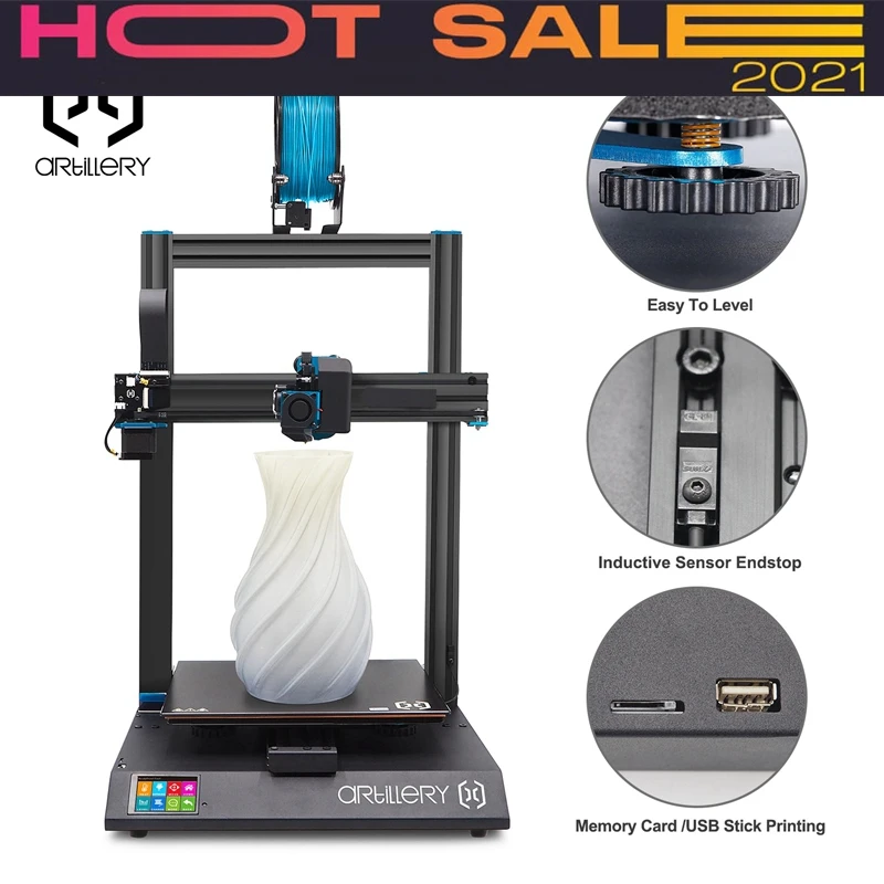 Verkaufen Sidewinder X1 3d Drucker 300x300x400mm Große Plus Größe Hohe Präzision Dual Z Achse Touchscreen 2021 Beliebte Sw-X1 V4