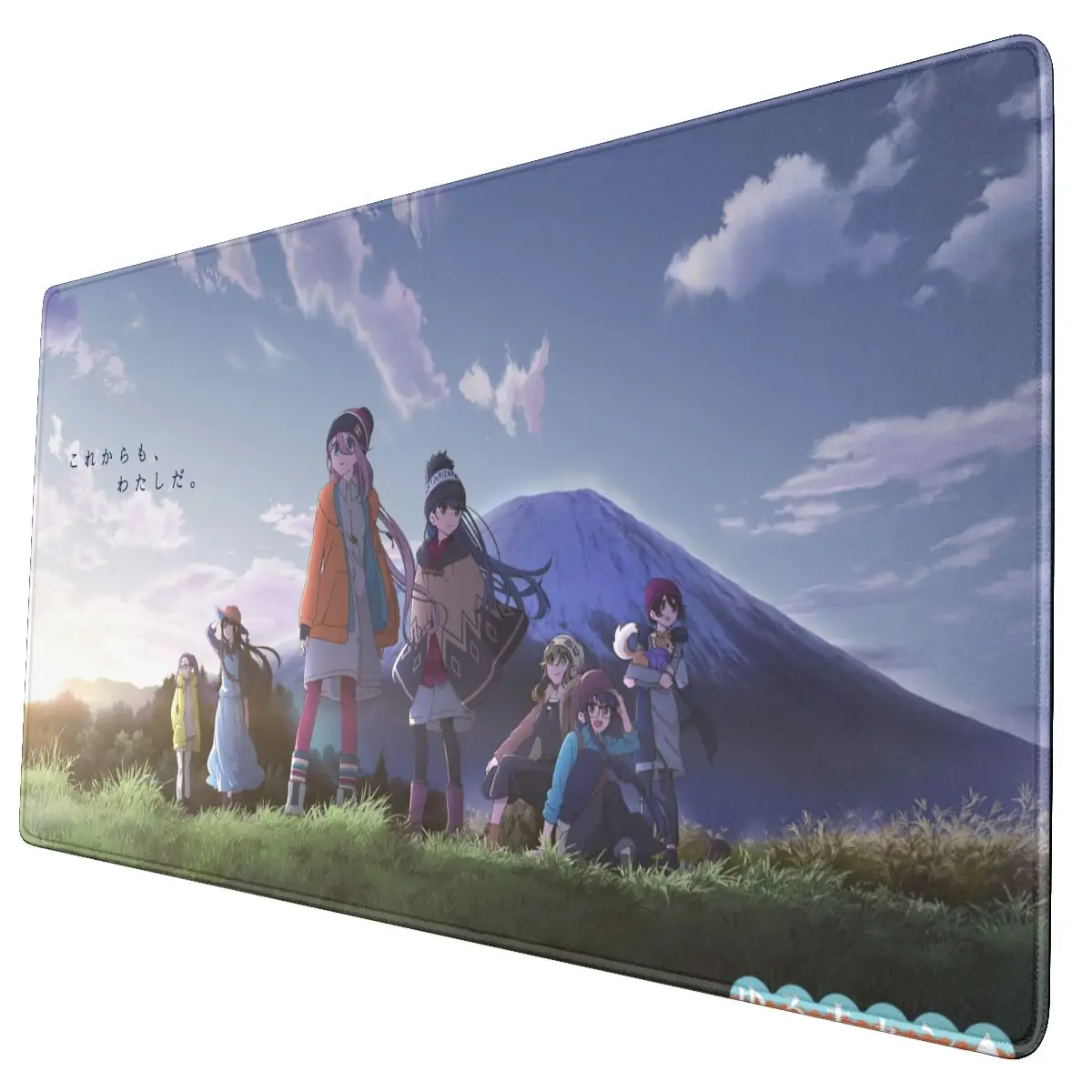 

Yuru Camp Anime Girls Landscape Mountains Keyboard Table Mats Mousepad Large Laptop Non-Slip Rubber Gamers Mouse pad