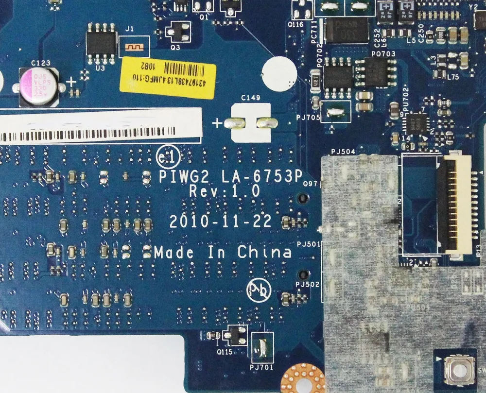 KEFU PIWG2 LA-6753P материнская плата для ноутбука Lenovo G570 тест оригинальная HM65 DDR3 |