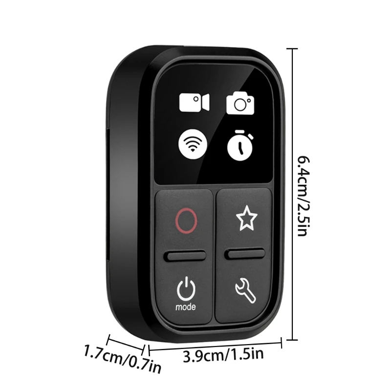 

TELESIN Multifunctional Remote Control 80M WiFi Smart Remote Control Compatible with Hero 8 9 Max with Easy Wrist Strap 85DD