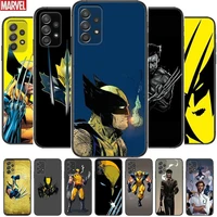 wolverine cartoon phone case hull for samsung galaxy a70 a50 a51 a71 a52 a40 a30 a31 a90 a20e 5g a20s black shell art cell cove