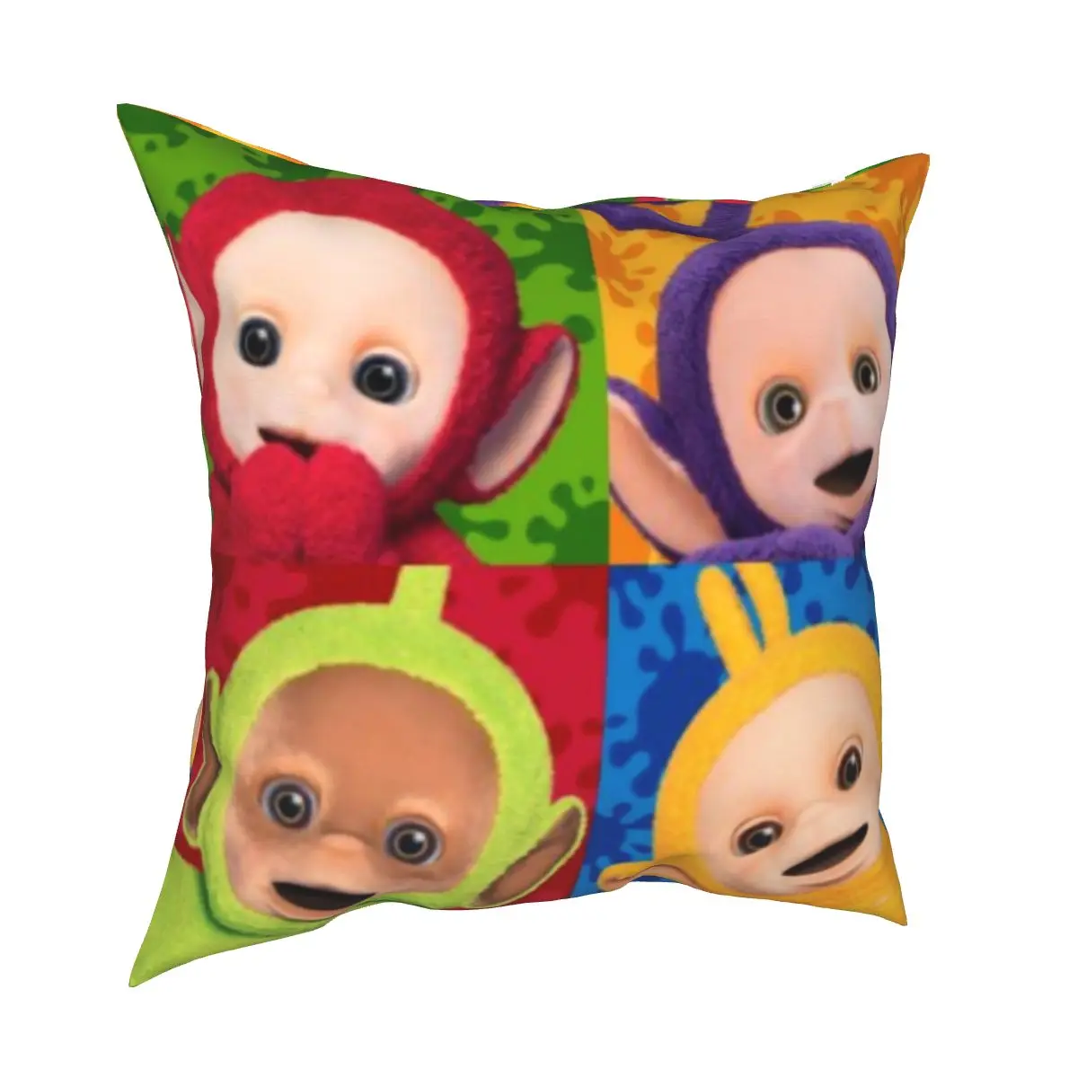 

Tubbys Teletubbies Po Pillowcase Printed Polyester Cushion Cover Decorations Throw Pillow Case Cover Seater Square 18''