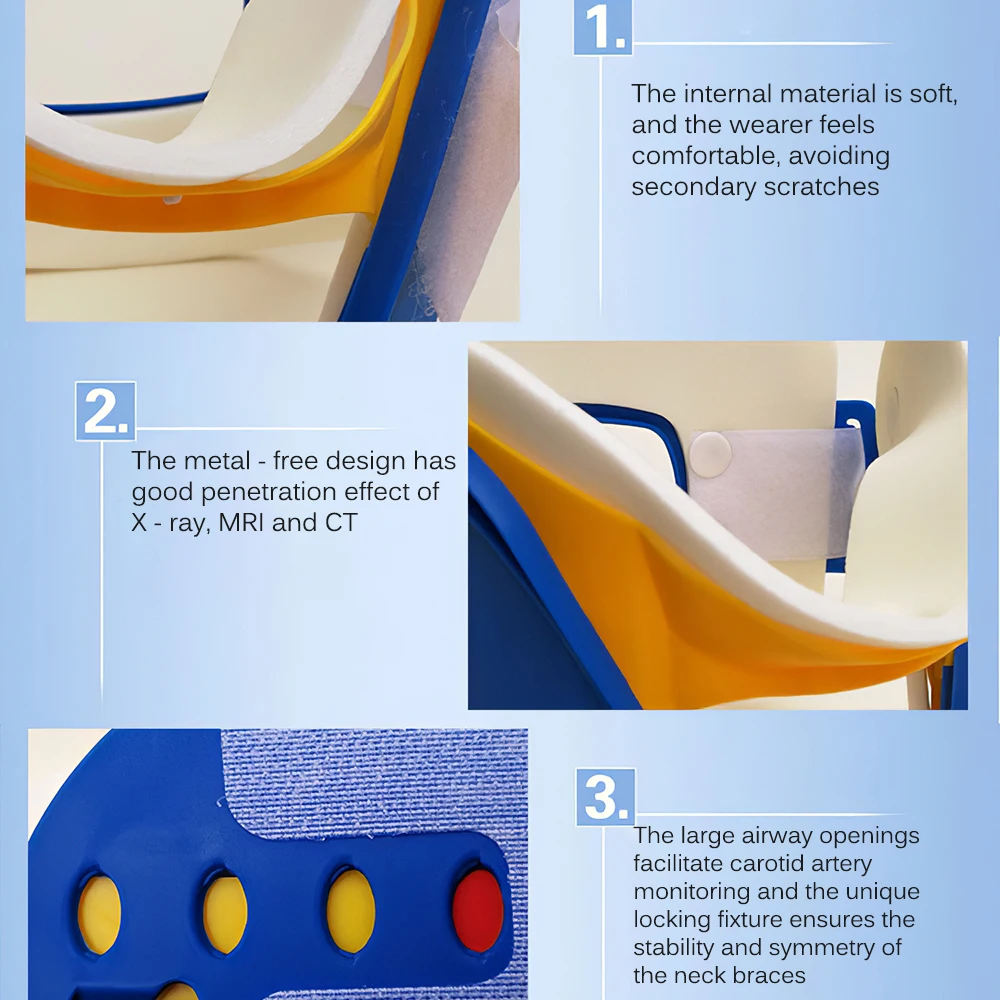 

Neck Collar Breathable Cervical Neck Support Brace Adjustable Neck Orthosis Braces Outdoor Camping Emergency First Aid Tools