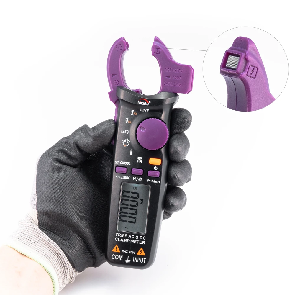 Цифровой зажим Nicety ST CM901 True RMS 6000 отсчетов миниатюрный измеритель емкости
