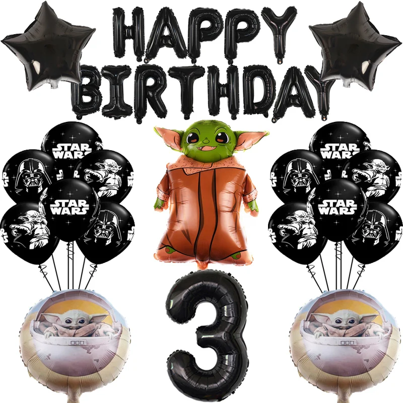 Набор воздушных шаров из алюминиевой пленки в стиле Звездные войны 32 дюйма -