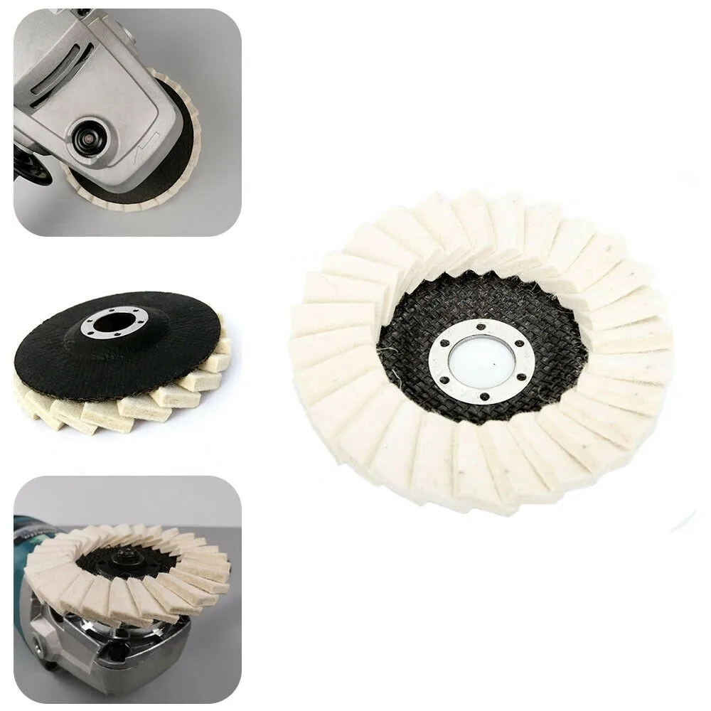 

1Pc5 Inch 125 Mm Round Felt Polishing Machine Pad Angle Grinder Polishing Disc