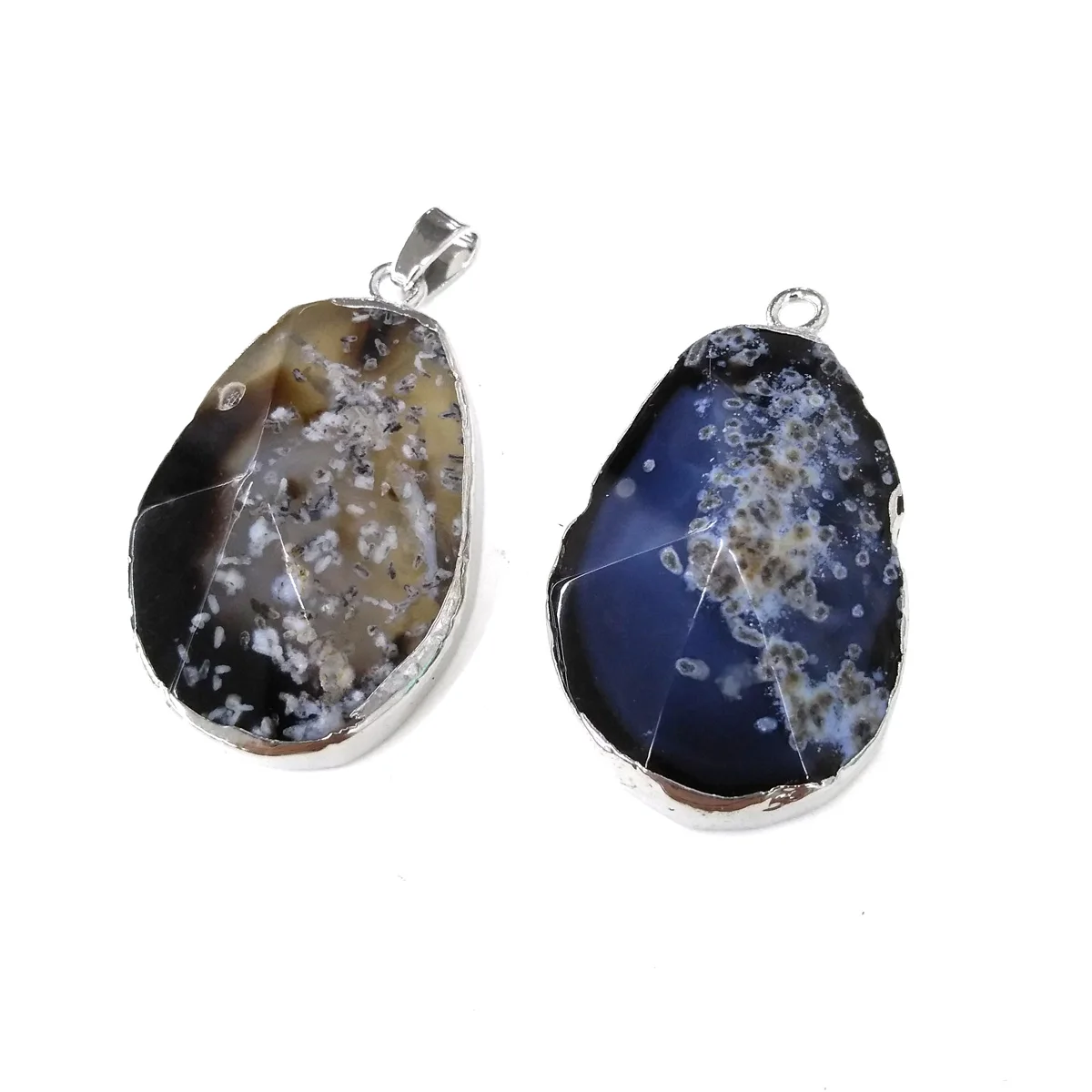 

Natural Semi-precious Stones Indefinite Agate Boutique Pendants Making DIY Fashion Charm Necklace Jewelry Gifts