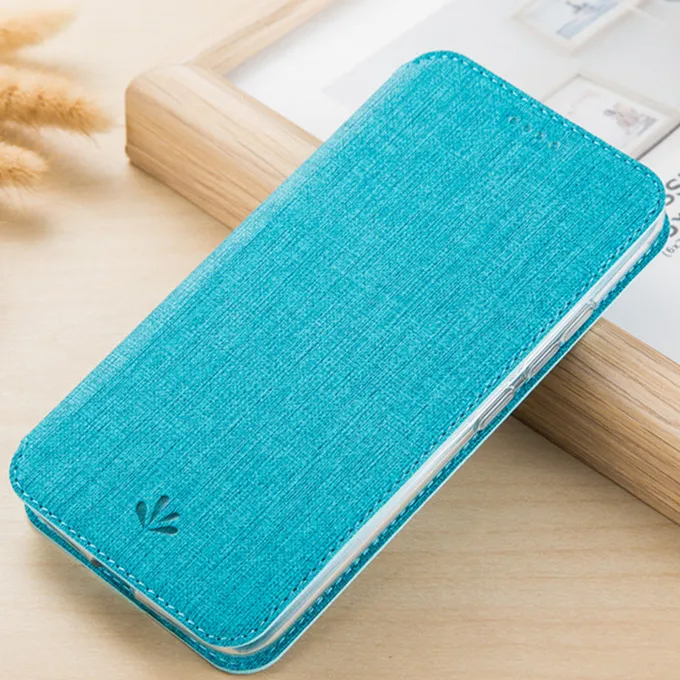 Для Xiaomi Mi a1 A2 A3 Роскошный Матовый кожаный бумажник слот для карт тонкий чехол Магнитный чехол С Откидывающейся Крышкой-подставкой - Цвет: Небесно-голубой