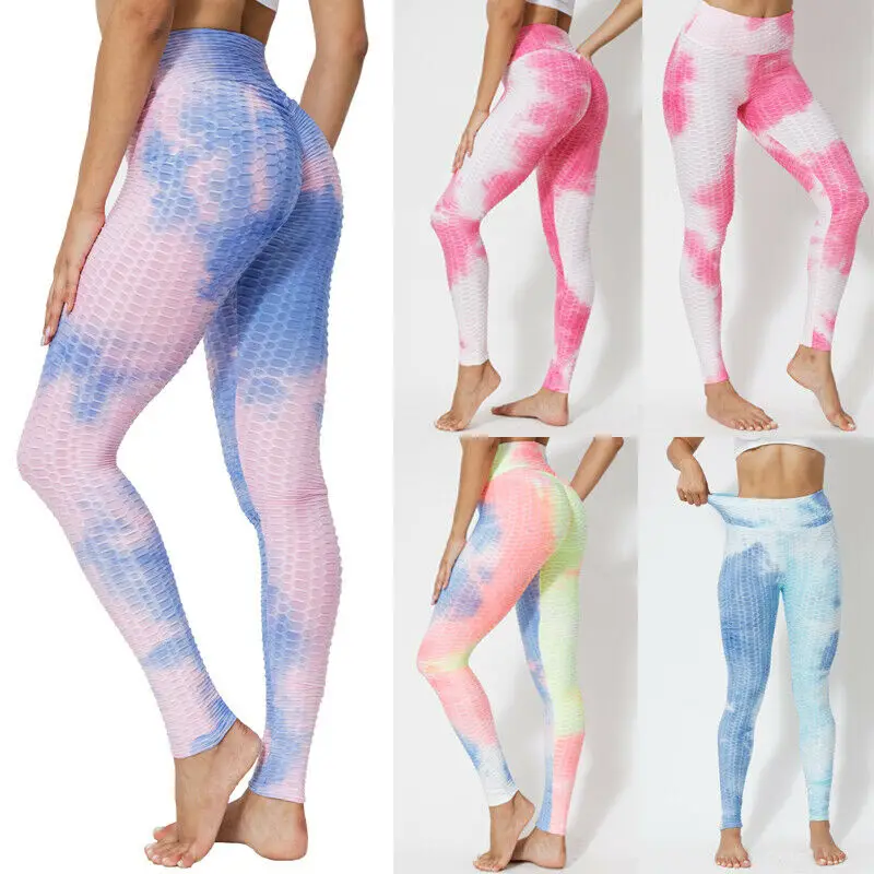 

Lady's Butt Lift Yoga Pants High Waist Leggings Ruched Workout Booty Trousers