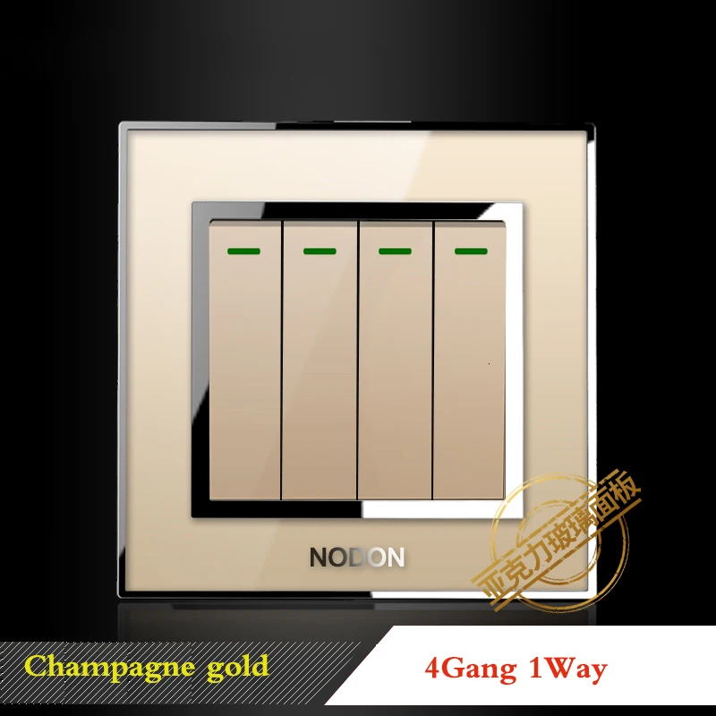 Шампань золото переключатель гнездо типа 86 бытовой выключатель розетка панель