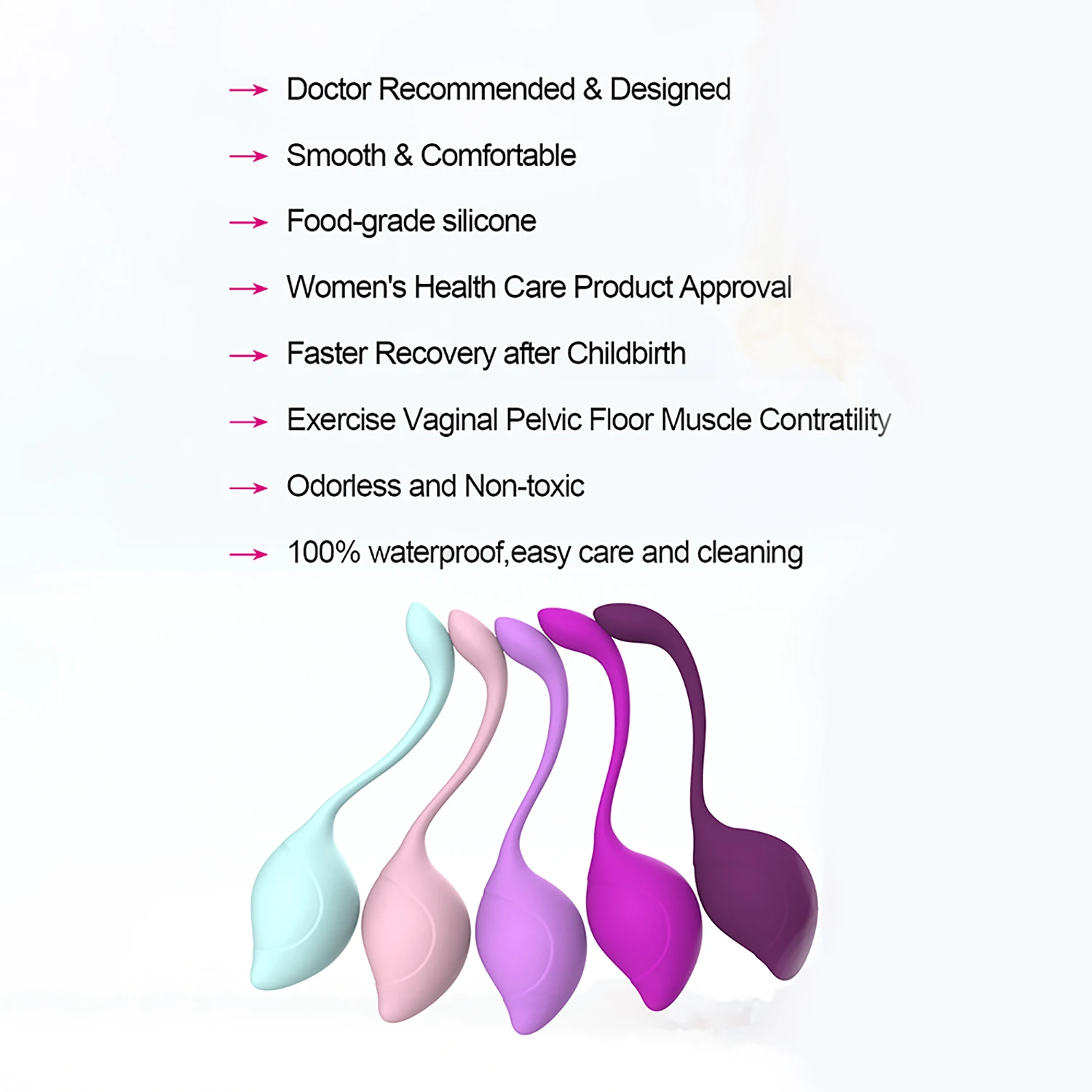 5 шт. силиконовый шар Кегеля умный тренажер для влагалища упражнение влагалище
