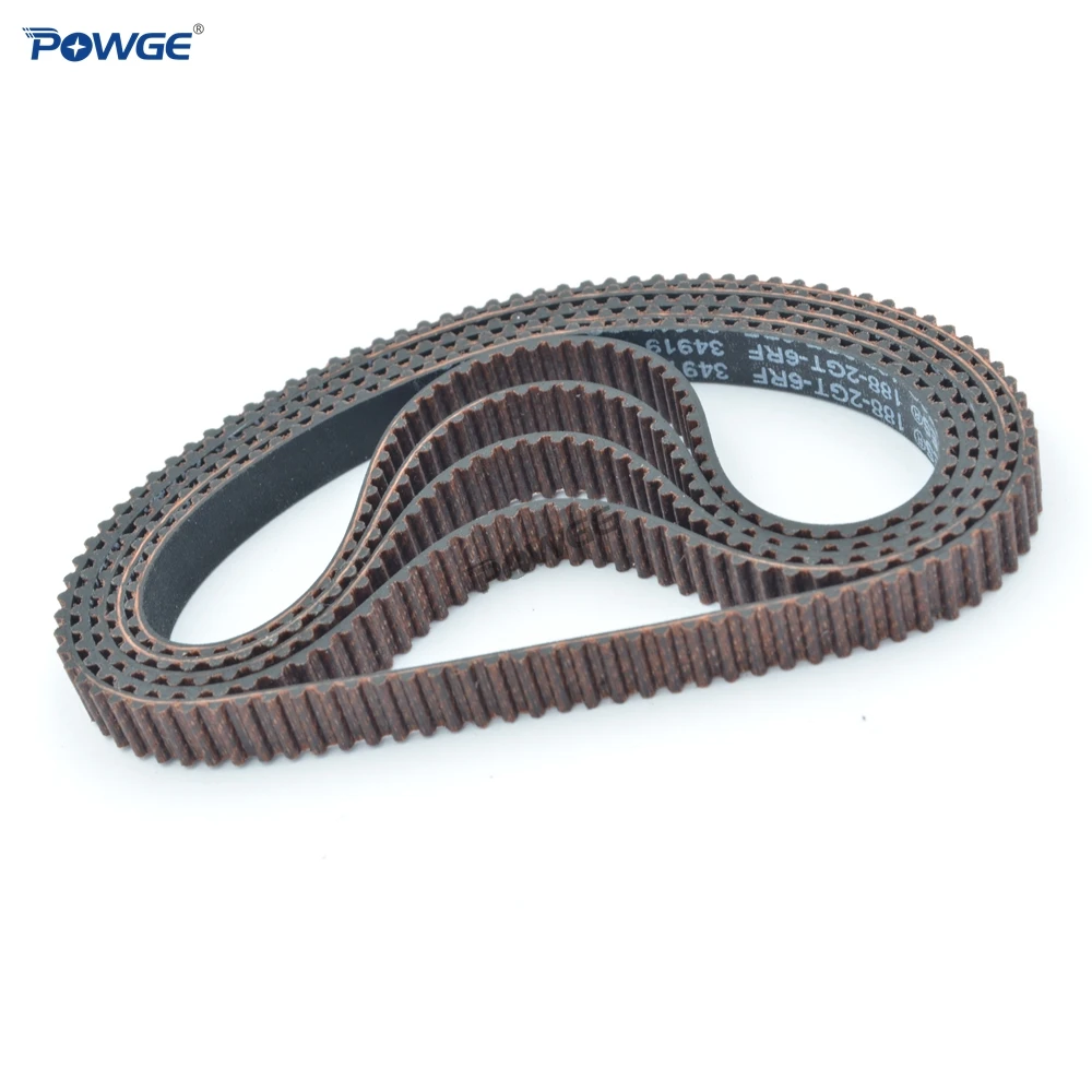 POWGE 2M 2MGT 2GT синхронные ременные ворота 188 длина шаг ширина 6/9/15 мм зубья 94 GT2 Ремень