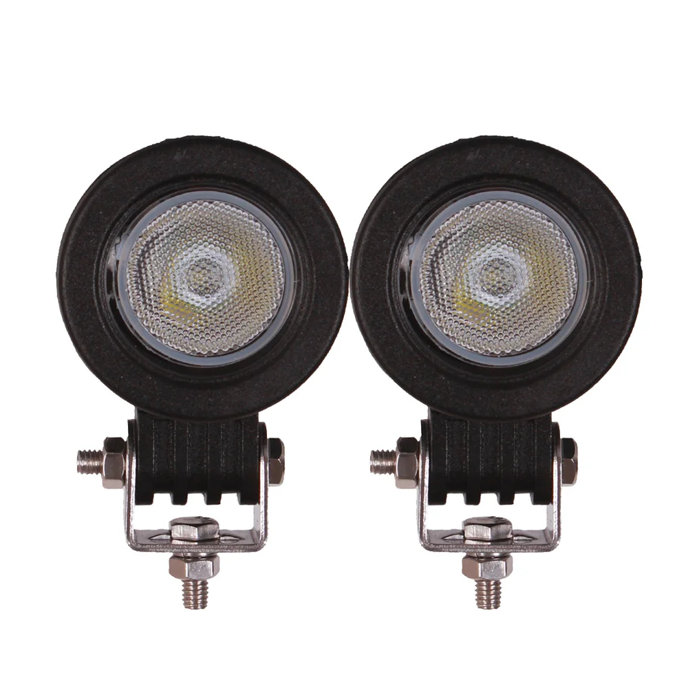 

2PCS 10W LED WORK LIGHT MOTORCYLE CAR ATV SUV TRUCK WAGON CAMPER BICYCLE 12V 24V SPOT FLOOD DRIVING HEADLIGHT AUXILIARY FOG LAMP