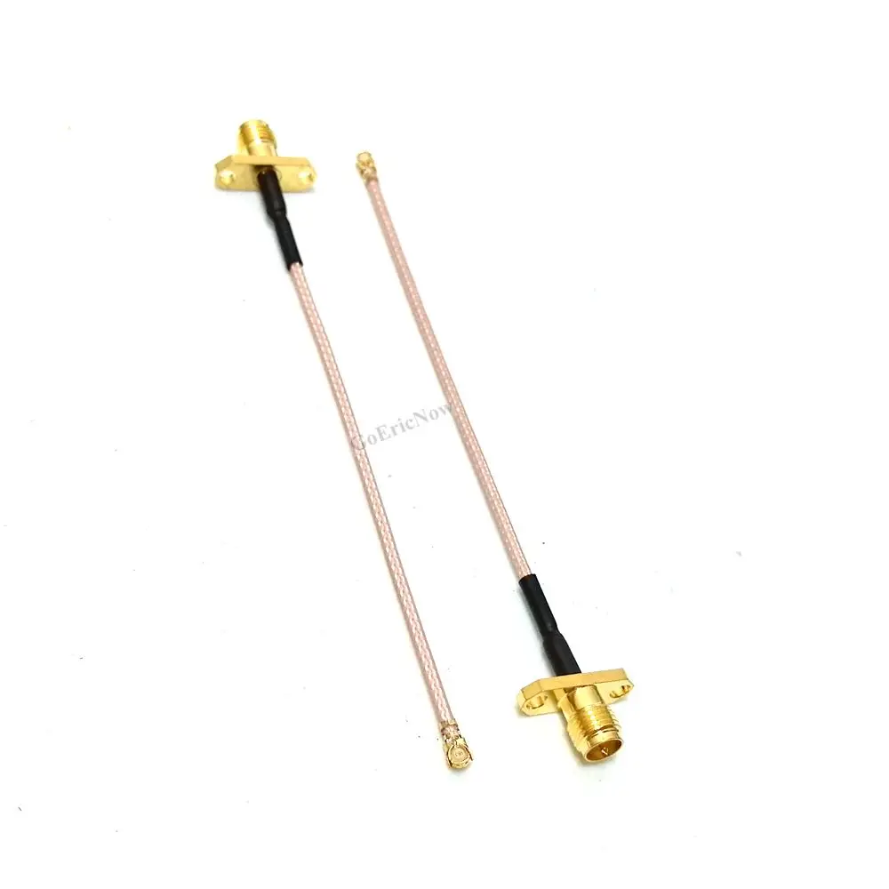5 шт. RF коаксиальный SMA/RP SMA разъем с 2 отверстиями к U.fl ipex ipx RG178 соединительный
