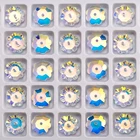 Одно отверстие хрустальные Цветочные Подвески с плоским дном 6810 мм блестящие AB круглые стеклянные бусины для изготовления ювелирных изделий, подвеска, серьги, 