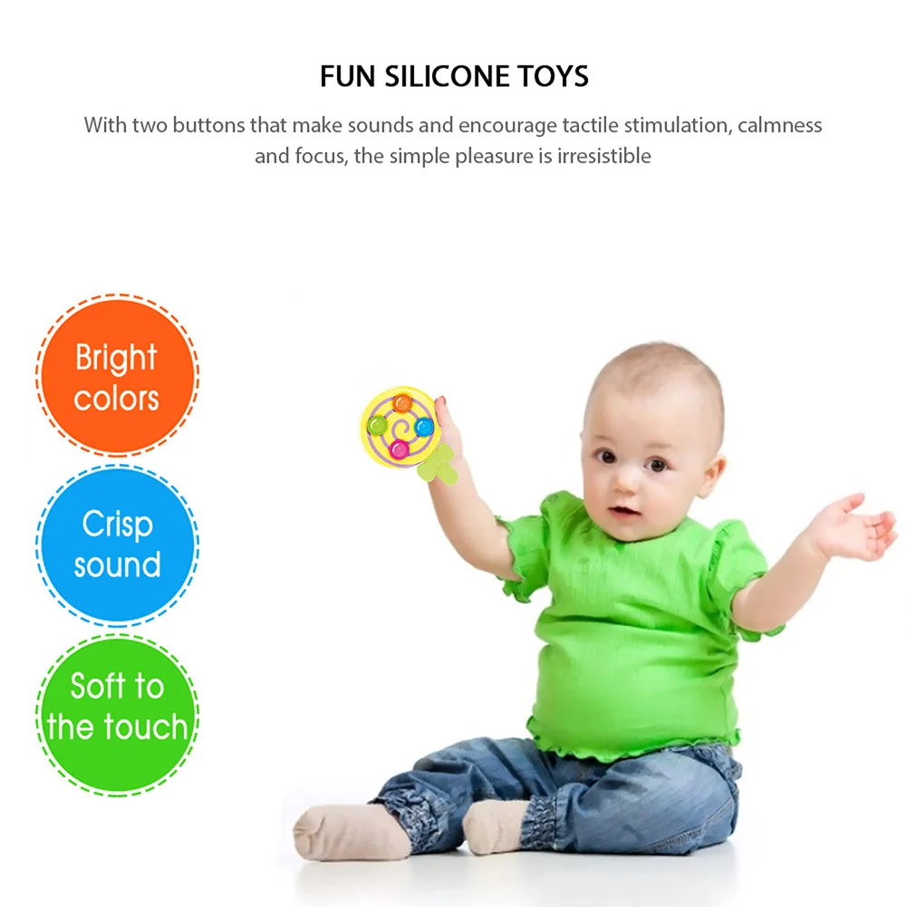 Juguete sensorial de silicona para aliviar el estr&eacute;s, juguete relajante de descompresi&oacute;n para Autismo para ni&ntilde;os y adultos-4