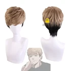 Парик для косплея убить сталкера, О, сангу, коричневые, черные короткие синтетические волосы, костюм для косплея, парик + парик, шапка, мужской, женский, парик на Хэллоуин