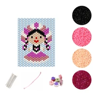 fairywoo cute girl bracelet pink charms bangles miyuki beaded jewelry diy accessories jewelry making kit for women wholesale