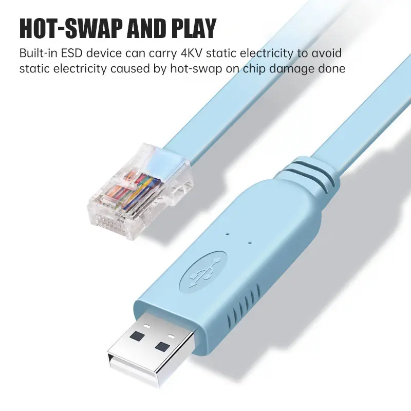 Консольный кабель USB к RJ45 для консоли Cisco консольная линия 1 8 м отладки H3C консоль