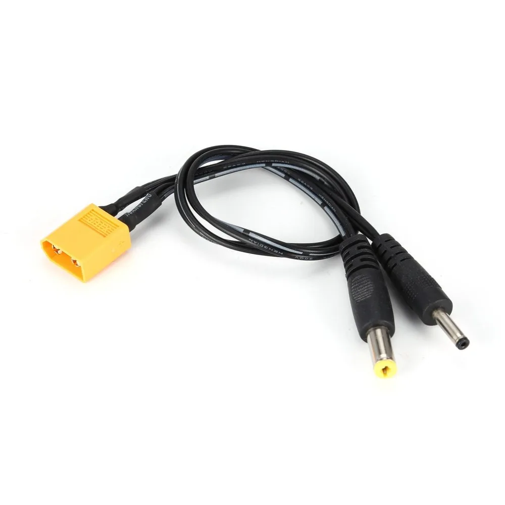 XT60 Bullet Plug To 2 Male DC5525 Connector Wire Adapter Cable Converter Multi Charging for RC Quadcopter | Игрушки и хобби