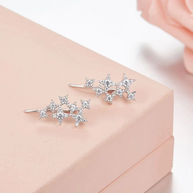 

Женские серьги из серебра 925 пробы, с фианитом