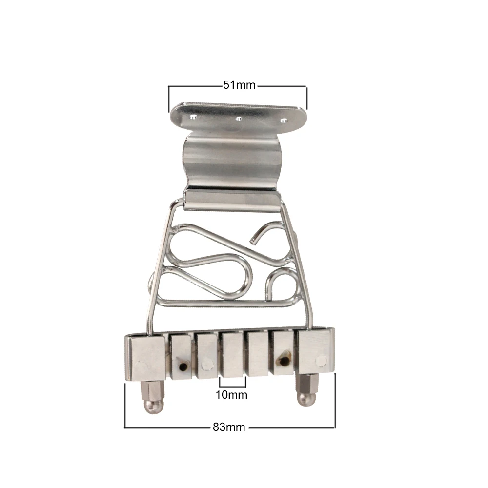 Короткая задняя часть 6-струнная гитара мост Archtop Джаз гитары хром | Спорт и