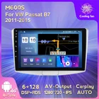 Автомагнитола на Android 10 для VW Passat B7 B6Magotan 2011-2015, GPS, Восьмиядерный процессор, ОЗУ 6 ГБ, ПЗУ 128 ГБ