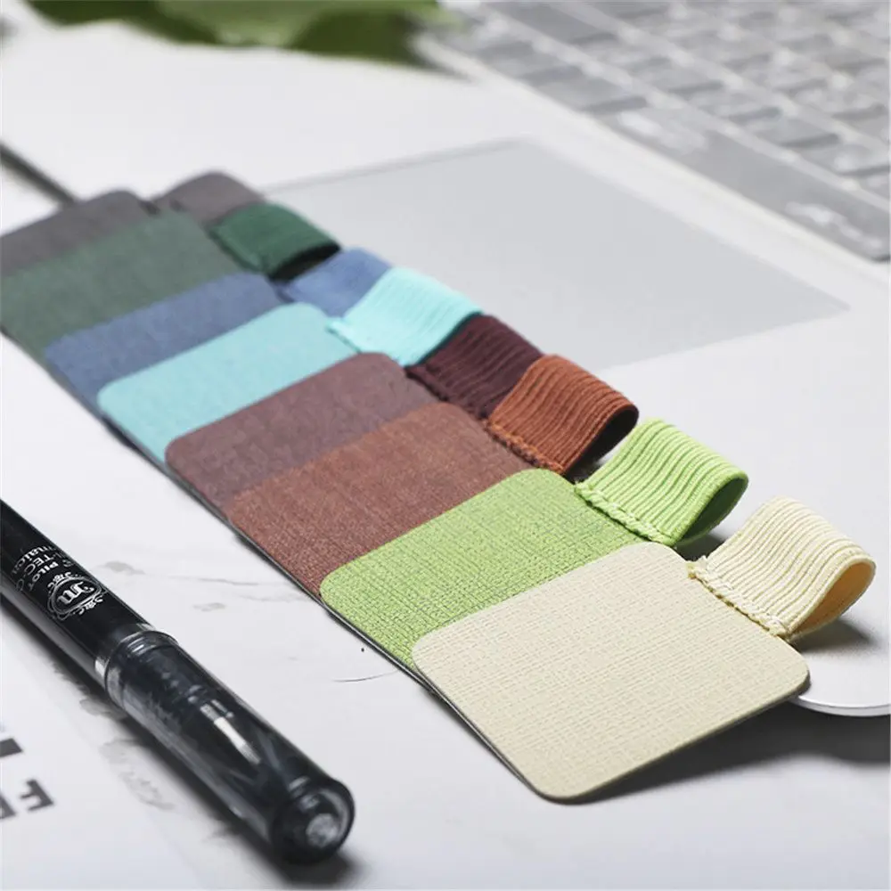 2 шт./лот самоклеящаяся искусственная кожа Зажим для ручки Карандаш эластичная