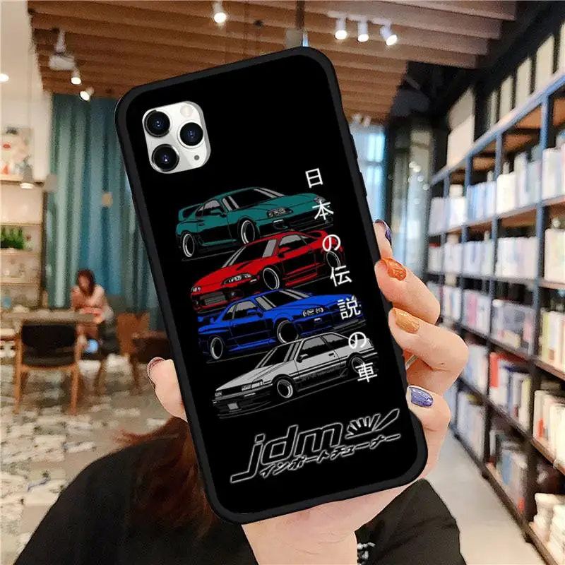 

racing car JDM cartoon Phone Case for iPhone 11 12 pro MINI XS MAX 8 7 6 6S Plus X 5S SE 2020 XR