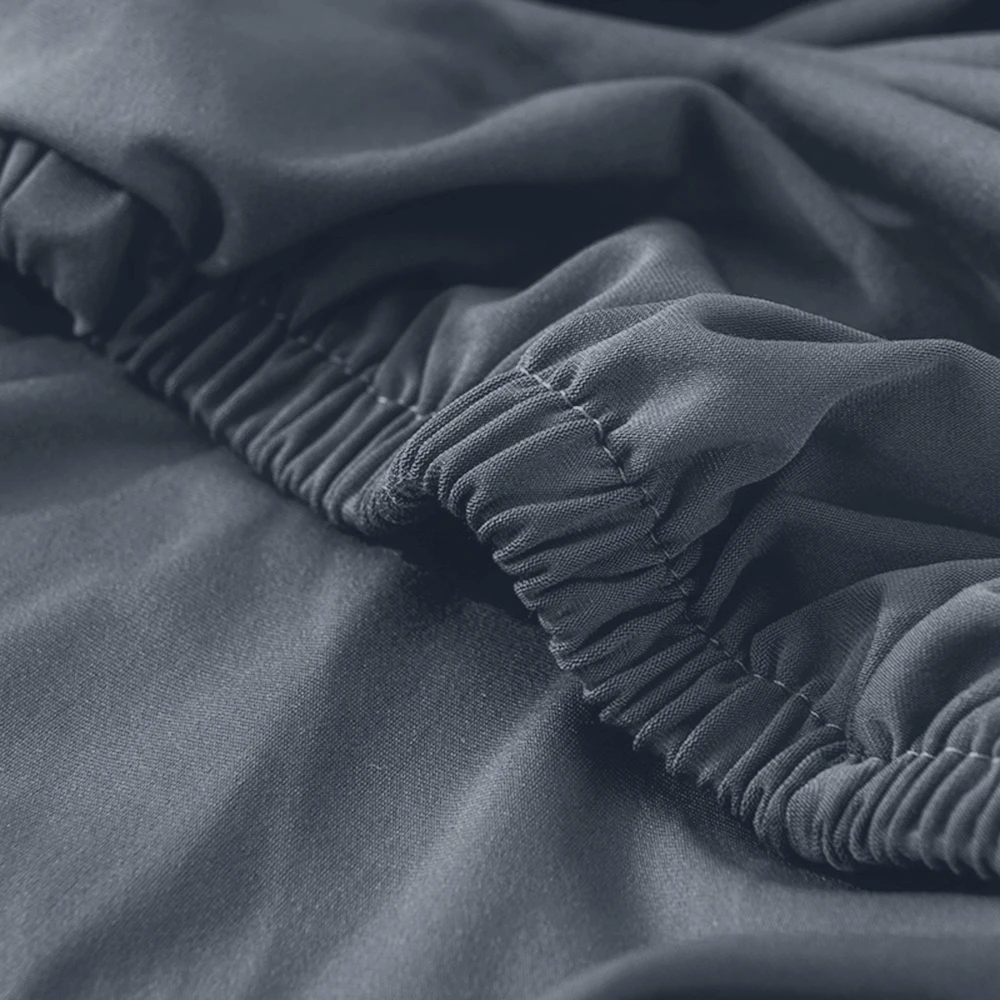 1/2/4/6 Однотонные эластичные чехлы из спандекса с принтом на спинку стула для