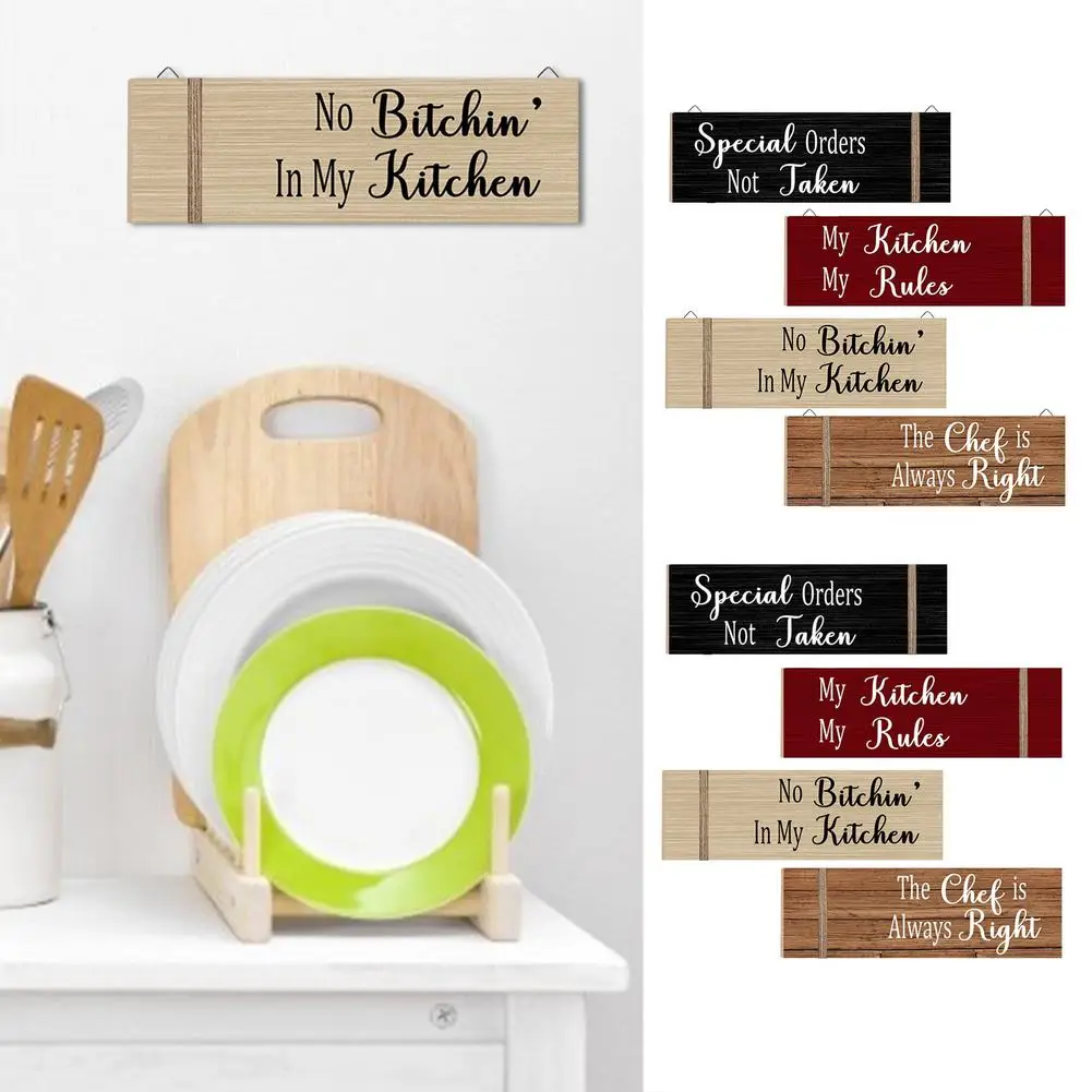 

Кухонные знаки, Настенный декор, 4 предмета, декор для столовой, винтажные подвески, настенный знак, домашний декор для кухни, гостиной, столо...