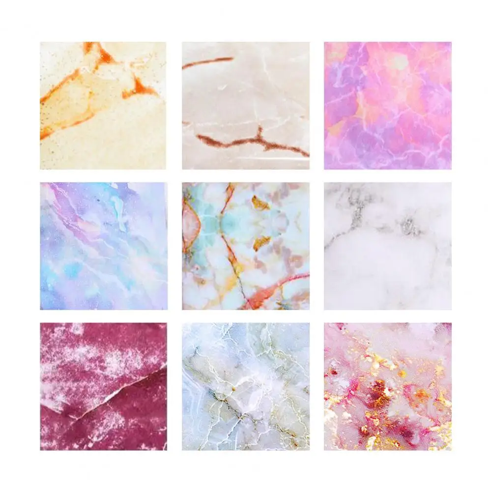 

Лидер продаж 50% года, 10 шт., фольга для ногтей, модная мраморная серия, бумажная фольга с узором, наклейки для ногтевого дизайна для женщин