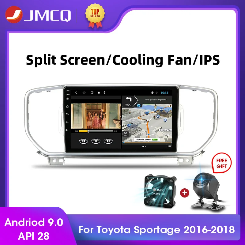 JMCQ Android 9 0 2G + 32G автомобильное радио Multimidia видео плеер навигация GPS автомобильный