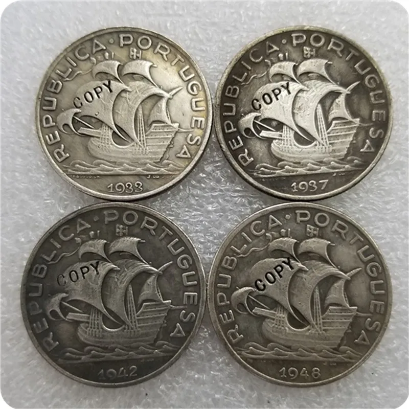 1933.1937.1942.1948 Португалия 10$10 эскудо копия монет памятные монеты-копии монет медаль коллекционные монеты