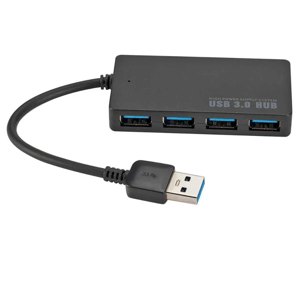Высокоскоростная синхронизация 5 Гбит/с Скорость 4-Порты и разъёмы USB 3,0 Портативный компактный концентратор адаптер для ПК ноутбук компьютер перекачивающий рукав высокого качества