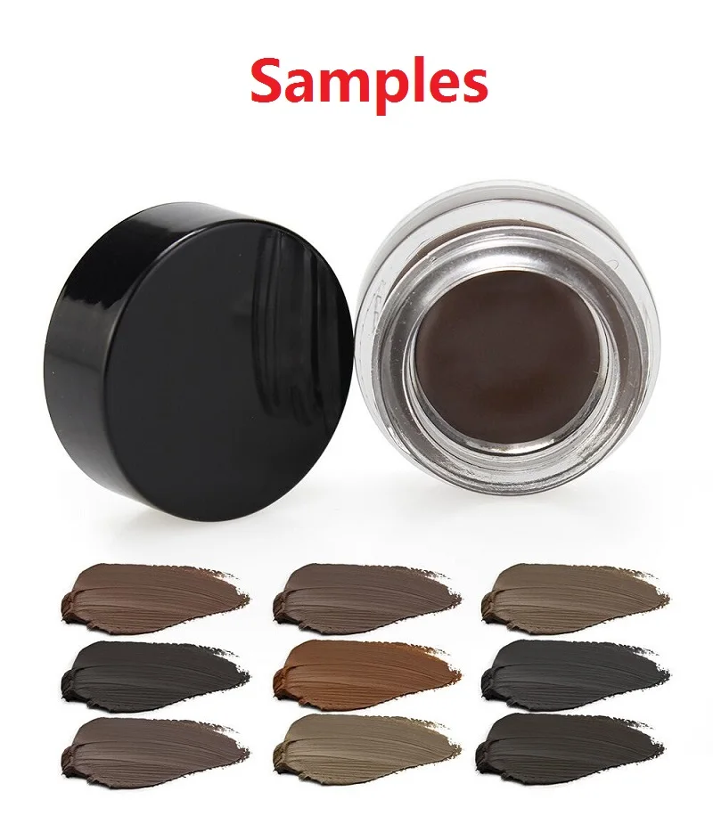 5pcs no logo Контур для лица гелевая помадка для бровей Водонепроницаемая Стойкая подводка для глаз лайнер пигментированный Косметический Инструмент Индивидуальный ярлык - Цвет: 5pcs no logo