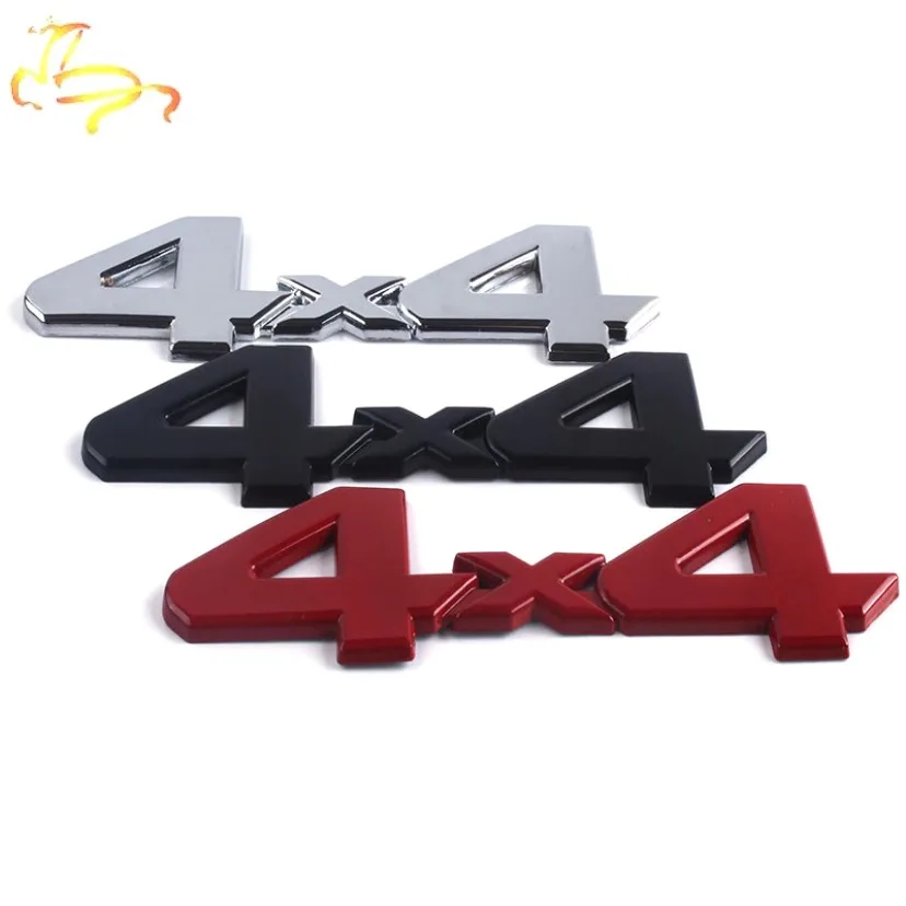 Автомобильная металлическая наклейка 4x4 Задняя эмблема для внедорожника