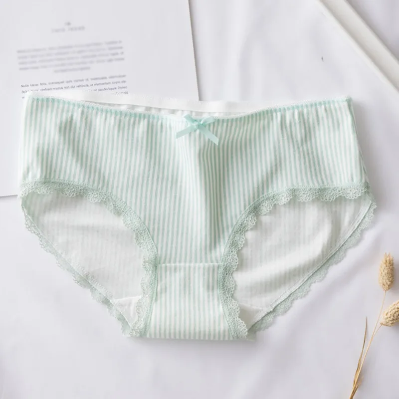 Хлопковые трусики с бантом бесшовные для женщин хлопковое нижнее белье средней