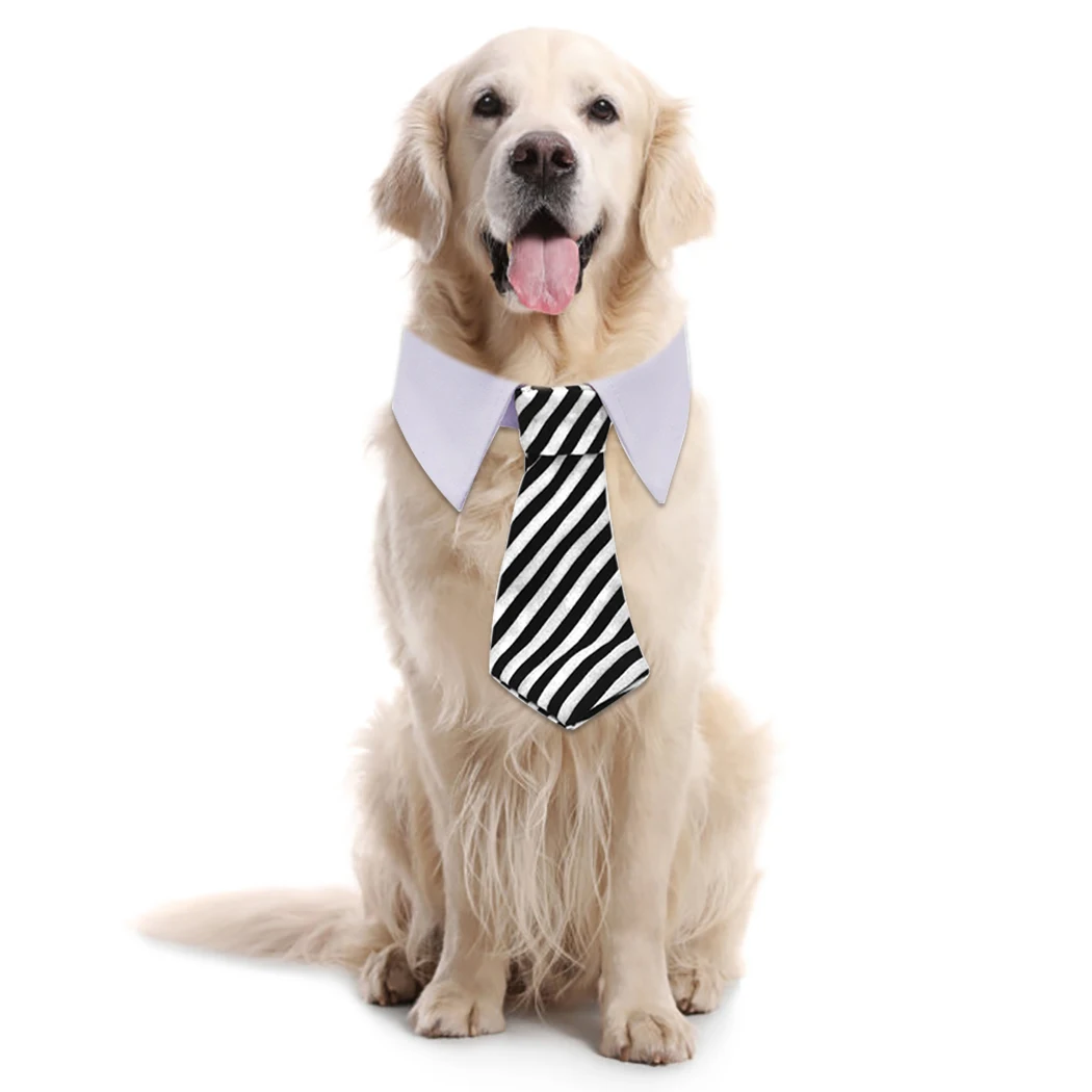 1 шт. галстук для животных декоративный милый в полоску кошки собачий товары