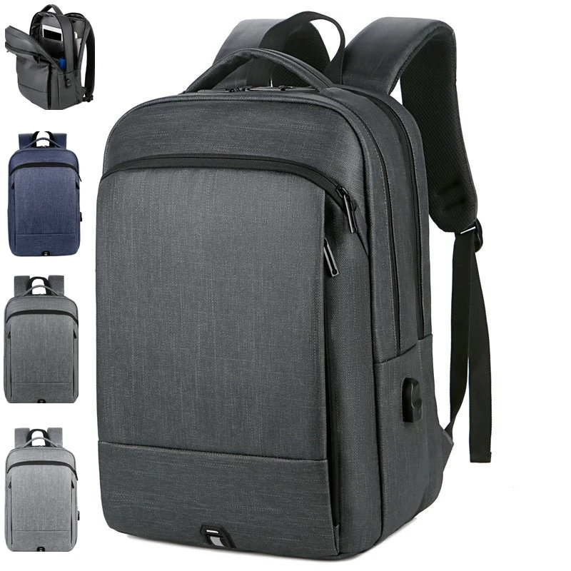 

CFUN YA 2022 Luxury Business Backpack Men Women 15.6" Laptop Bag USB Schoolbag Rucksack Computer Backbag Mochila Travel Daypack