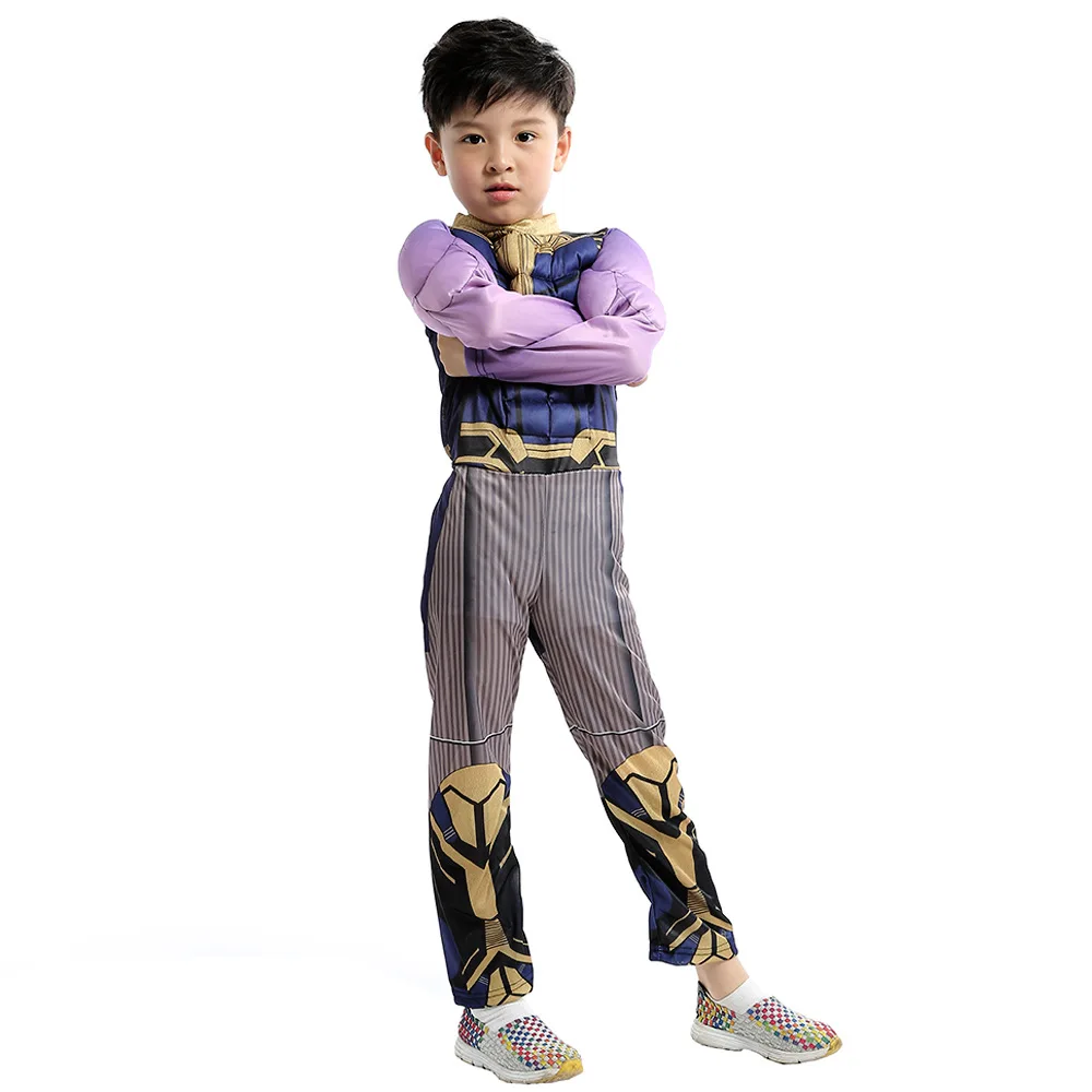 Роскошная детская одежда для мальчиков Мстители 4 эндшпиль мускул танос с