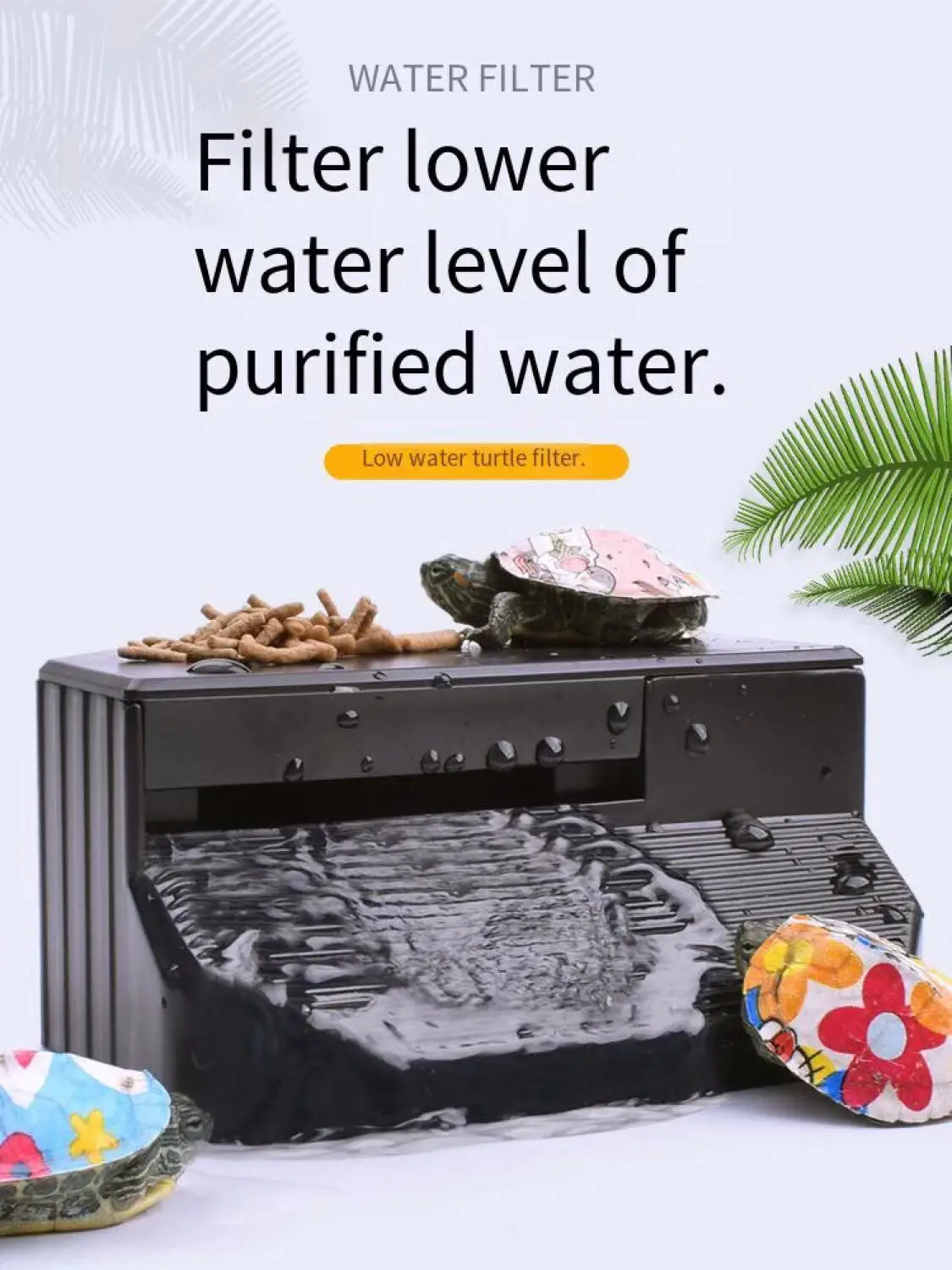 Бесшумный фильтр для низкоуровневой воды с платформой скалолазания 3 Вт | Дом и