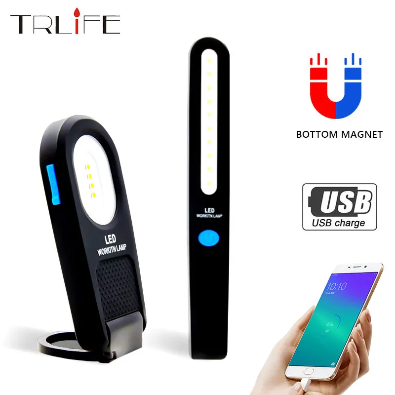 

8000LM Newest Portable COB Flashlight Torch USB Rechargeable LED Work Light Magnetic Lanterna Hanging Hook Lamp For Outdoor Camp