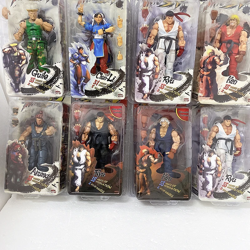 Фигурка Ryu NECA экшн фигурка Chun Li Hoshi Akuma Chunli Gouki Guile Ken коллекционная игрушка